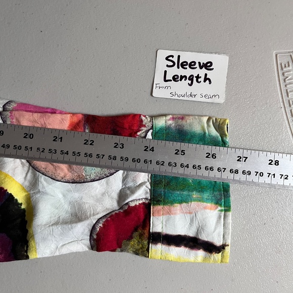 Jams World Colorful Print Hawaiian Button Long Sleeve Shirt - Men's Size L - Picture 8 of 10